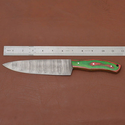 Authentic Damascus Steel Fillet Knife  7 Inch Handmade Chef Knife For Outdoor Use 2