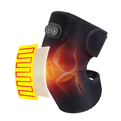 Shoulder Brace Heated USB Electric Knee Massager Vibration Massage Adjustable Support Strap With Th 2