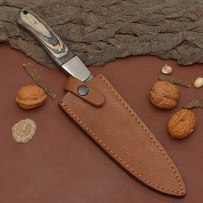Handmade Damascus Steel Chef Fillet Knife  7 Kitchen Knife With Pakka Wood Handle 3