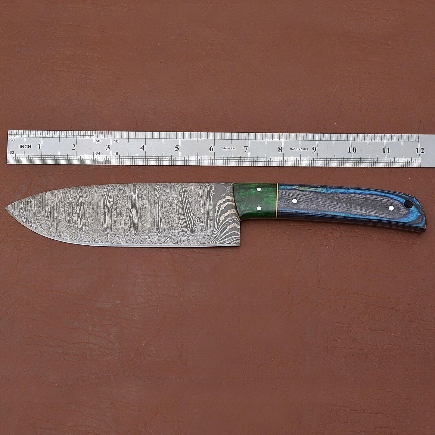 Damascus Steel Fillet Knife  Handmade Chef Knife For Kitchen  Outdoor Use 1