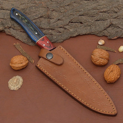 Custom HandForged Damascus Steel Fillet Knife  7 Inch Blade For Precision Cutting 3