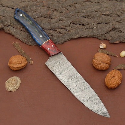 Custom HandForged Damascus Steel Fillet Knife  7 Inch Blade For Precision Cutting 1