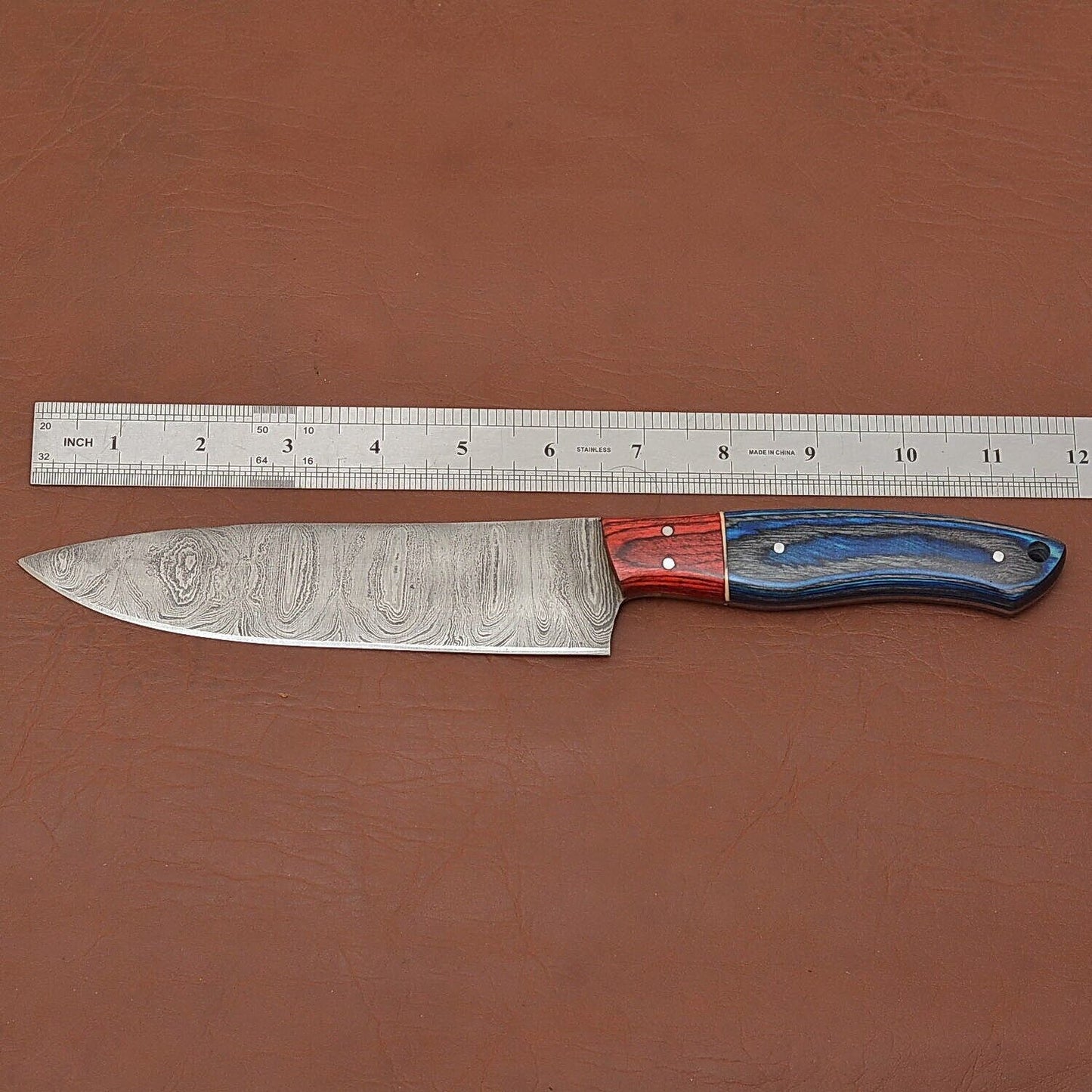 Custom HandForged Damascus Steel Fillet Knife  7 Inch Blade For Precision Cutting 2