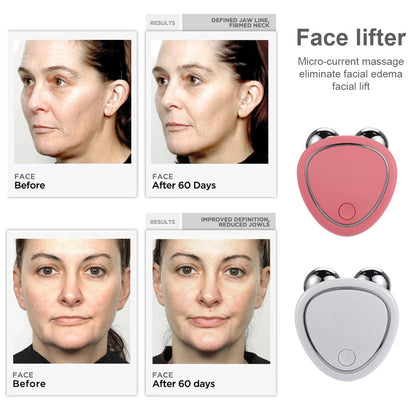 Facial Massager Face Lifting Machine Skin Tightening Microcurrent Roller Rejuvenation Beauty Anti W 1