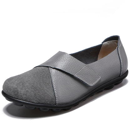 Womens Elegant Flats Soft Leather Low Heels Casual Flat Shoes  Stylish Loafers For Women Footwear C 7