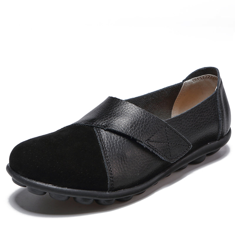 Womens Elegant Flats Soft Leather Low Heels Casual Flat Shoes  Stylish Loafers For Women Footwear C 8