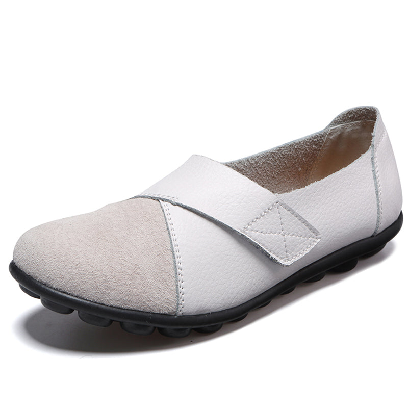 Womens Elegant Flats Soft Leather Low Heels Casual Flat Shoes  Stylish Loafers For Women Footwear C 9