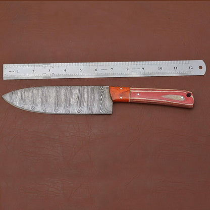 HandForged Damascus Steel Kitchen Fillet Knife  Razor Sharp 12 Chef Knife 1