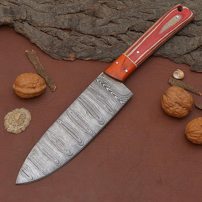 HandForged Damascus Steel Kitchen Fillet Knife  Razor Sharp 12 Chef Knife 2