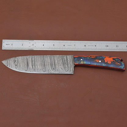 Artisan Handmade Damascus Steel Fillet Knife  Perfect For Cooking Camping  Hunting 1