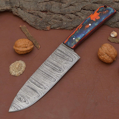 Artisan Handmade Damascus Steel Fillet Knife  Perfect For Cooking Camping  Hunting 2