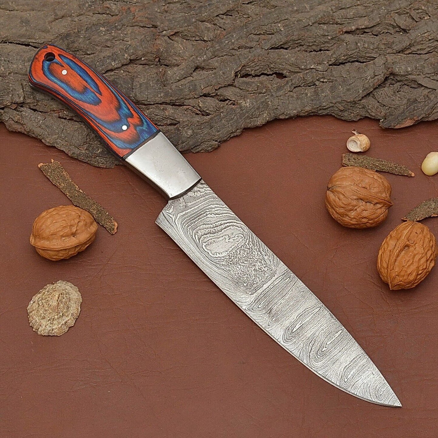 Professional Damascus Steel Fillet Knife  12 Custom Handmade Kitchen Knife 1