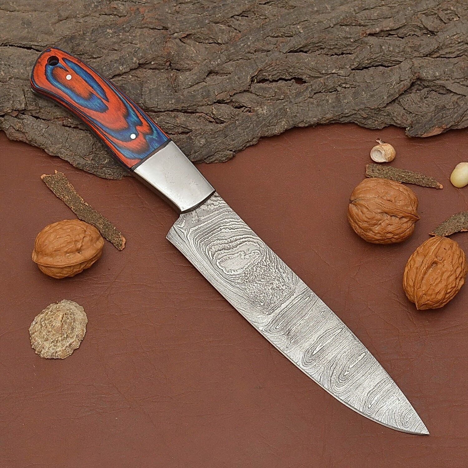 Professional Damascus Steel Fillet Knife  12 Custom Handmade Kitchen Knife 1