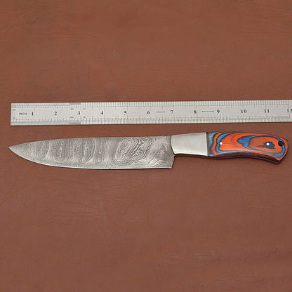 Professional Damascus Steel Fillet Knife  12 Custom Handmade Kitchen Knife 2