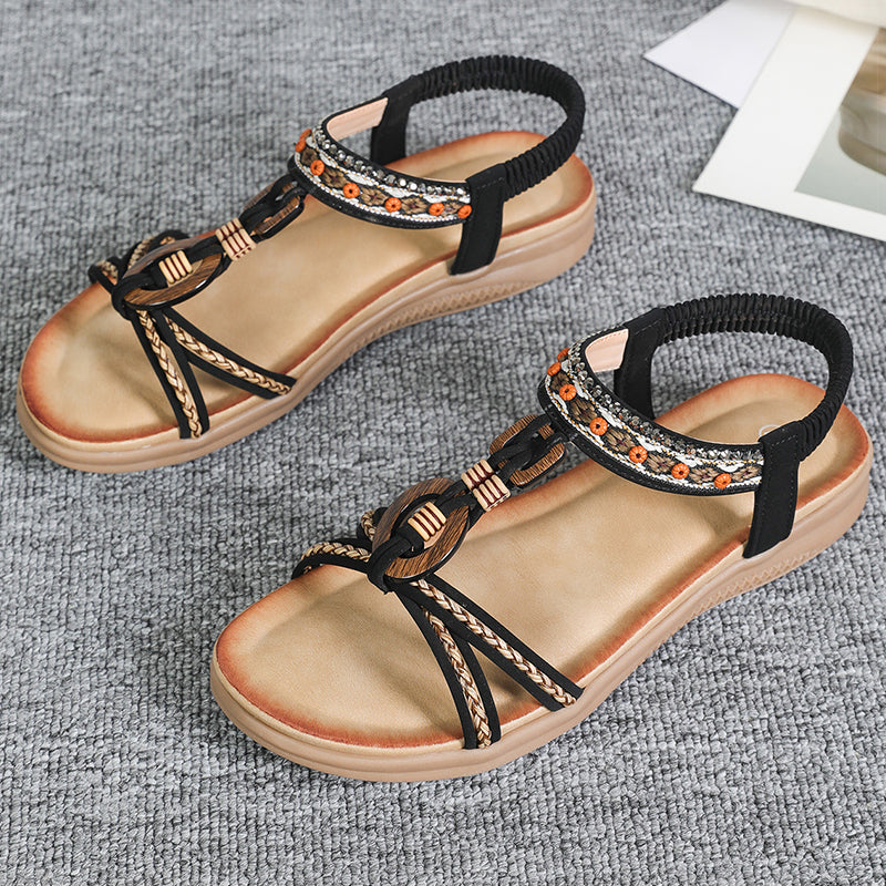 Bohemia Style Women Sandals Mix Color Flat Summer Sandals Shoes For Women Lightweight Classic Summe 6