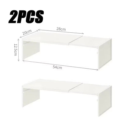 SpaceEase Retractable Kitchen Cabinet Organizer  Adjustable Shelf  Spice Rack For Cupboards Bottles 11