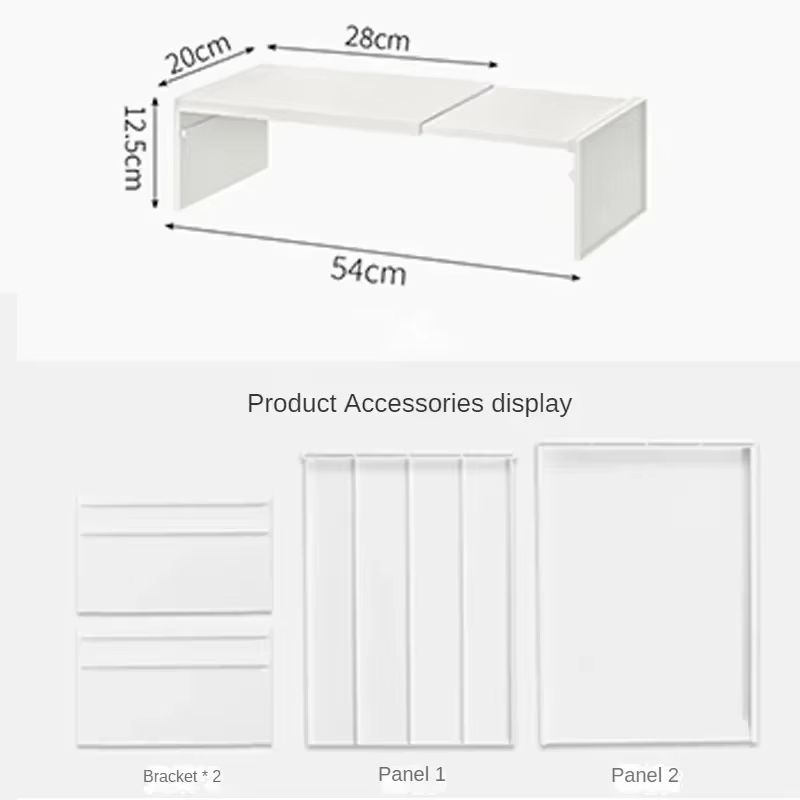 SpaceEase Retractable Kitchen Cabinet Organizer  Adjustable Shelf  Spice Rack For Cupboards Bottles 1