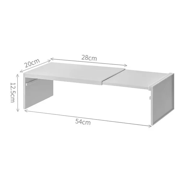 SpaceEase Retractable Kitchen Cabinet Organizer  Adjustable Shelf  Spice Rack For Cupboards Bottles 8