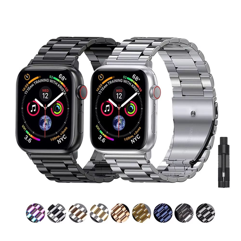 LuxeLink Stainless Steel Band for Apple Watch Ultra 3/2/1 – Premium Metal Bracelet Strap for iWatch Series SE 11 10 9 8