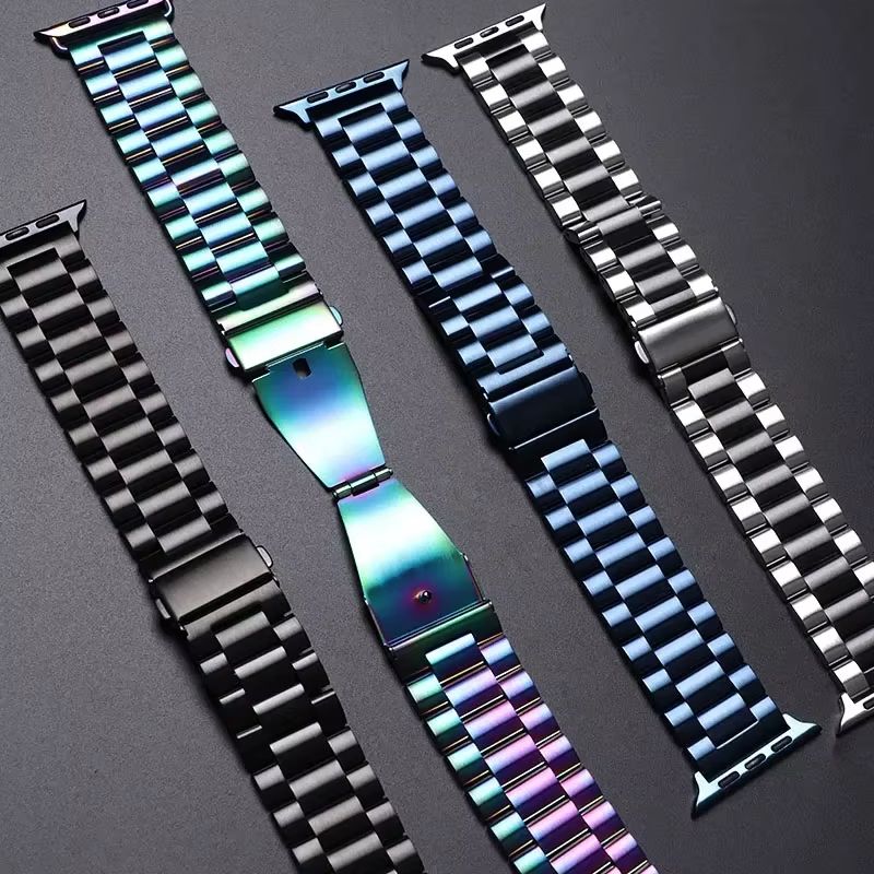 LuxeLink Stainless Steel Band For Apple Watch Ultra 321  Premium Metal Bracelet Strap For IWatch Se 3