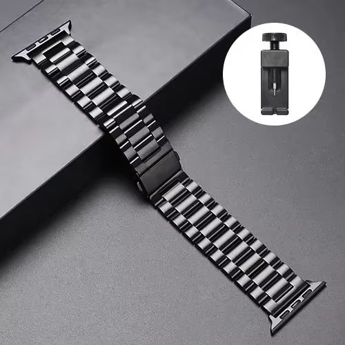 LuxeLink Stainless Steel Band For Apple Watch Ultra 321  Premium Metal Bracelet Strap For IWatch Se 12