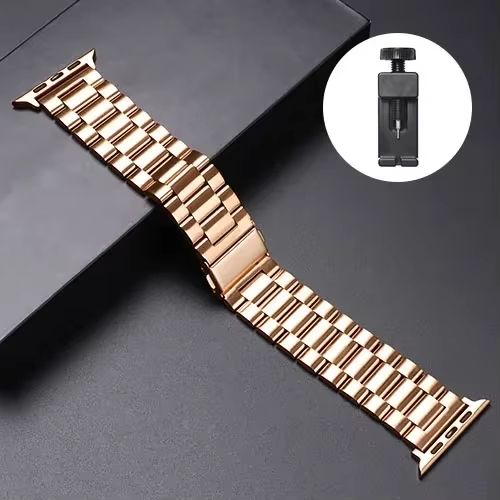 LuxeLink Stainless Steel Band For Apple Watch Ultra 321  Premium Metal Bracelet Strap For IWatch Se 15