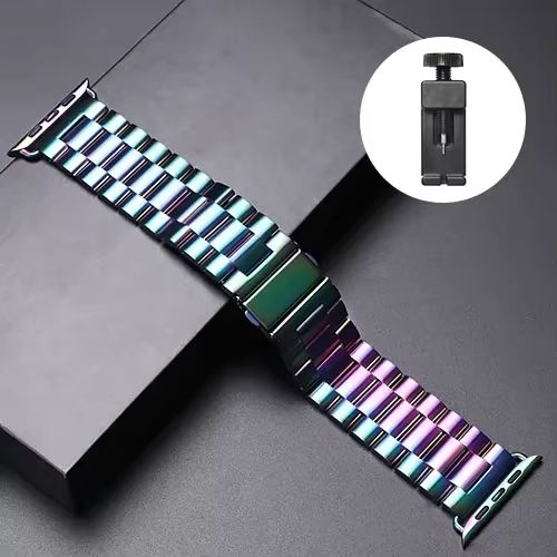 LuxeLink Stainless Steel Band For Apple Watch Ultra 321  Premium Metal Bracelet Strap For IWatch Se 16