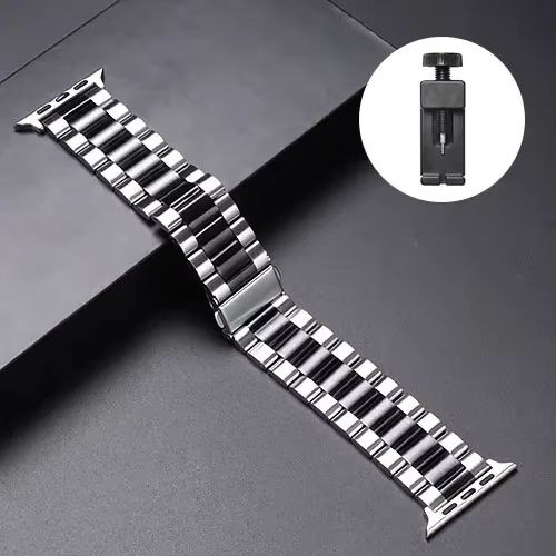 LuxeLink Stainless Steel Band For Apple Watch Ultra 321  Premium Metal Bracelet Strap For IWatch Se 18
