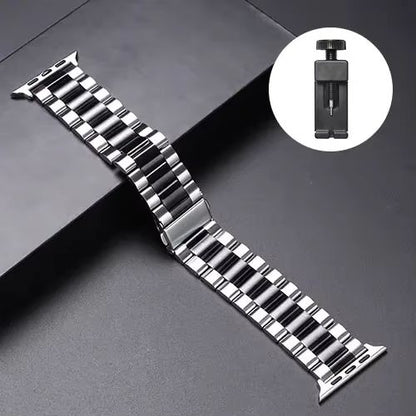 LuxeLink Stainless Steel Band For Apple Watch Ultra 321  Premium Metal Bracelet Strap For IWatch Se 18