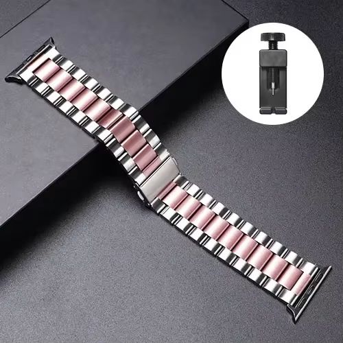 LuxeLink Stainless Steel Band For Apple Watch Ultra 321  Premium Metal Bracelet Strap For IWatch Se 21