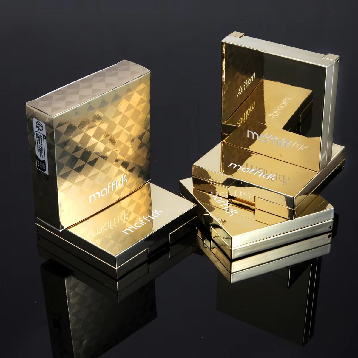 GlowMuse Gold Relief Blush Palette  LongLasting Nude Pink  Orange Shades For Natural Radiance 4