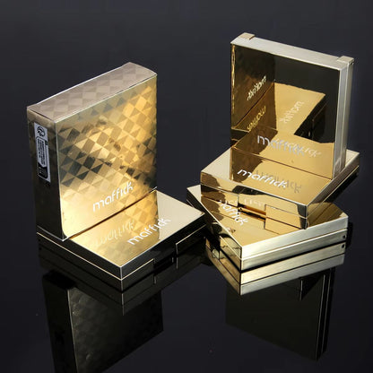 GlowMuse Gold Relief Blush Palette  LongLasting Nude Pink  Orange Shades For Natural Radiance 4