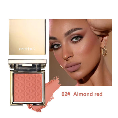GlowMuse Gold Relief Blush Palette  LongLasting Nude Pink  Orange Shades For Natural Radiance 7