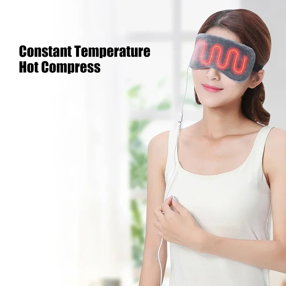 Warm Compress USB Heated Eye Mask Dark Circles  Puffiness Relief Eye Mask For Dry Eyes And Better S 2
