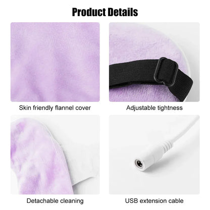 Warm Compress USB Heated Eye Mask Dark Circles  Puffiness Relief Eye Mask For Dry Eyes And Better S 5