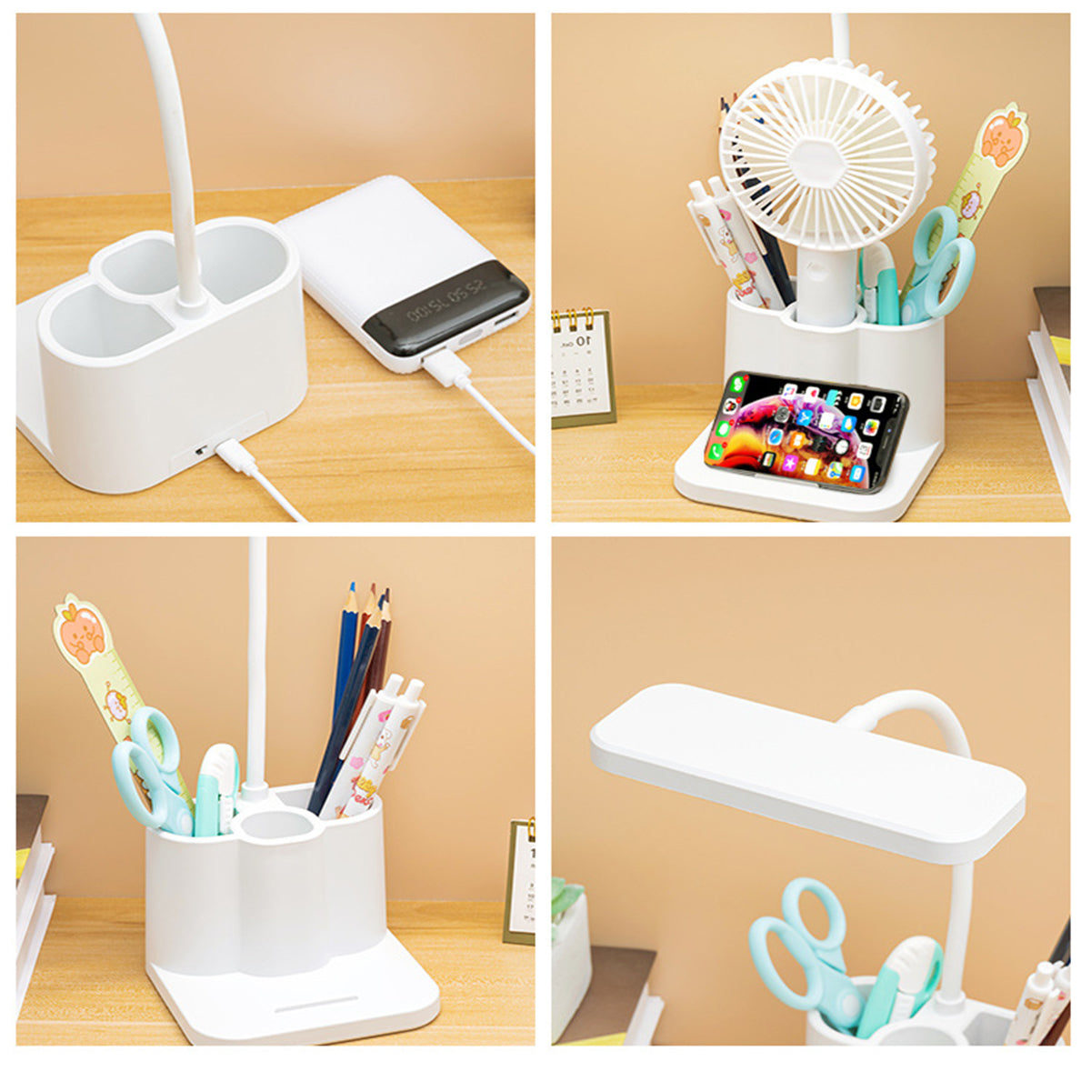 USB Desk Lamp, Dimmable Eye Protection Reading Light, Flexible Goose neck for Bedroom, Bedside, Dormitory