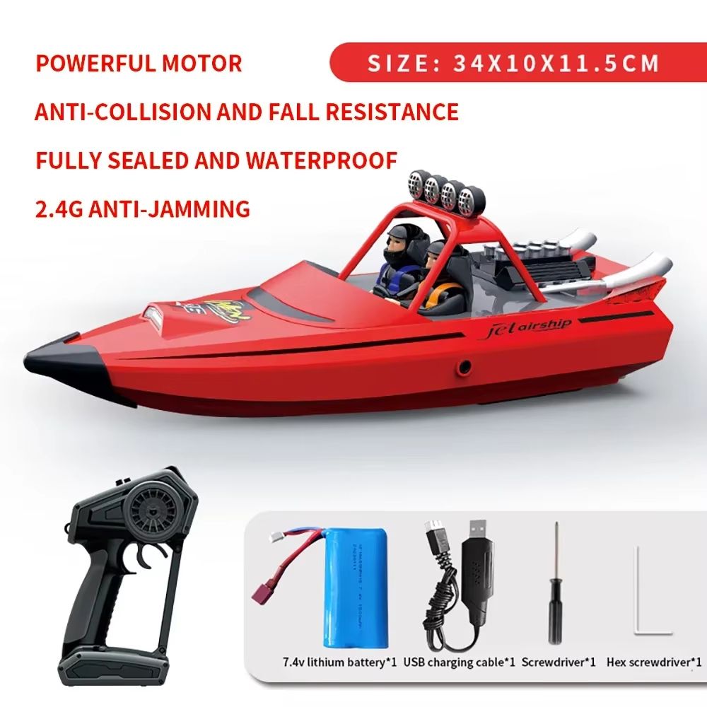 TY725 HighSpeed RC Jet Boat  Turbojet Remote Control Boat With Low Battery Alarm For Adults  Kids 6