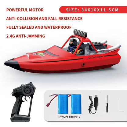 TY725 HighSpeed RC Jet Boat  Turbojet Remote Control Boat With Low Battery Alarm For Adults  Kids 7