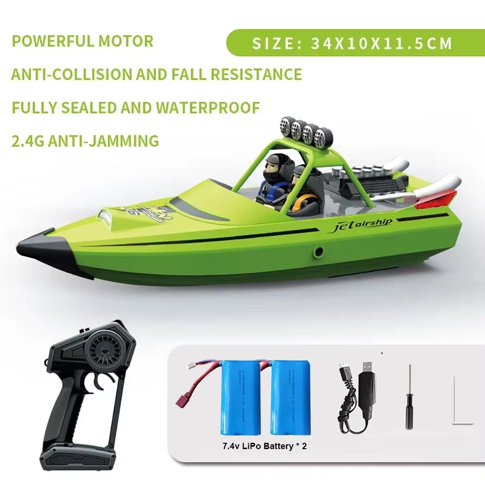 TY725 HighSpeed RC Jet Boat  Turbojet Remote Control Boat With Low Battery Alarm For Adults  Kids 8