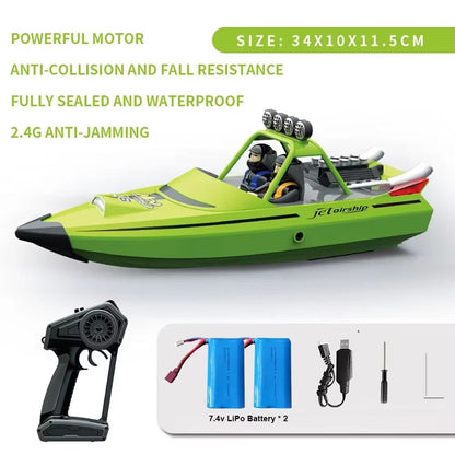 TY725 HighSpeed RC Jet Boat  Turbojet Remote Control Boat With Low Battery Alarm For Adults  Kids 8