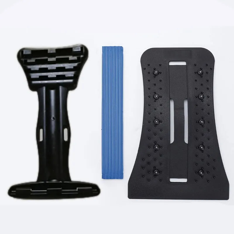 Adjustable Lumbar Support, Multi-Level Back & Neck Stretcher, Deep Stretch, Yoga-like Flexibility