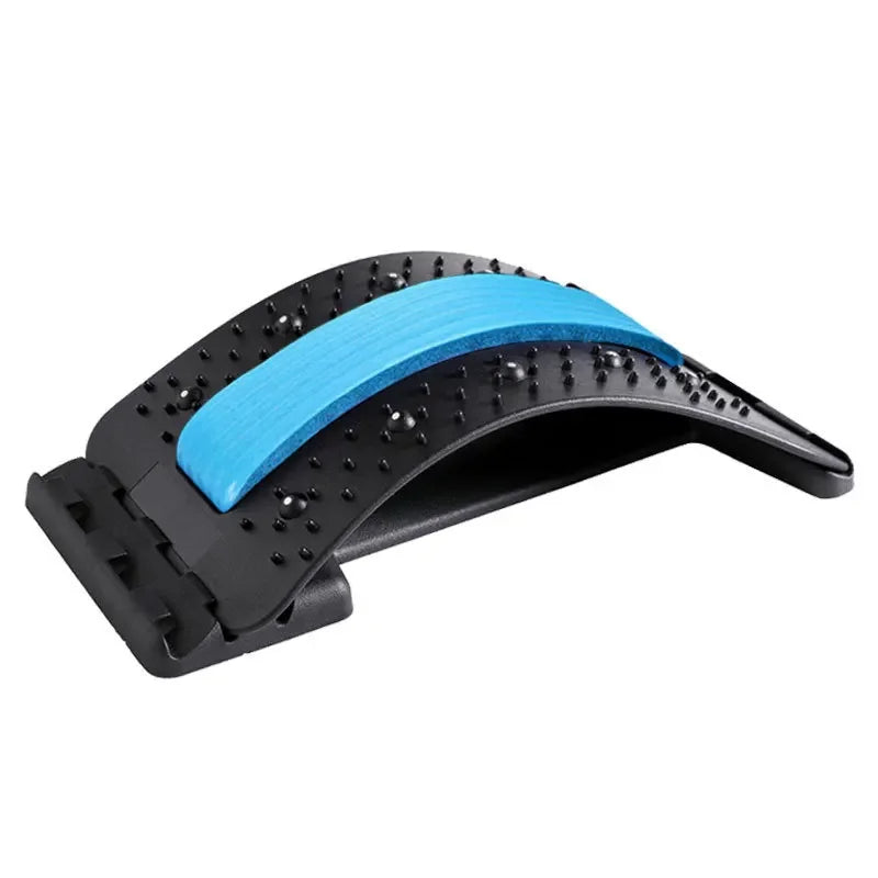 Adjustable Lumbar Support, Multi-Level Back & Neck Stretcher, Deep Stretch, Yoga-like Flexibility