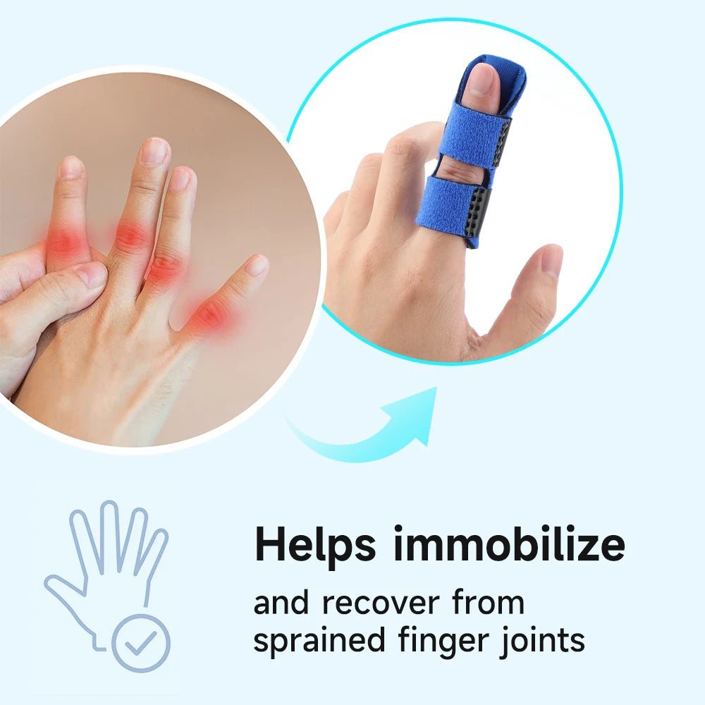 Aluminium Finger Splint, Fracture Protection Brace, Pain Relief Support With Fixed Bandage