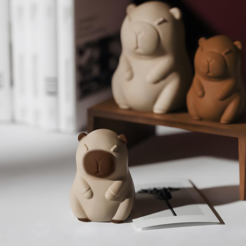 Cute Capybara Candle Making Kit, Animal Candle Mold, Wax and Resin Craft, Home Decor Silicone Mold
