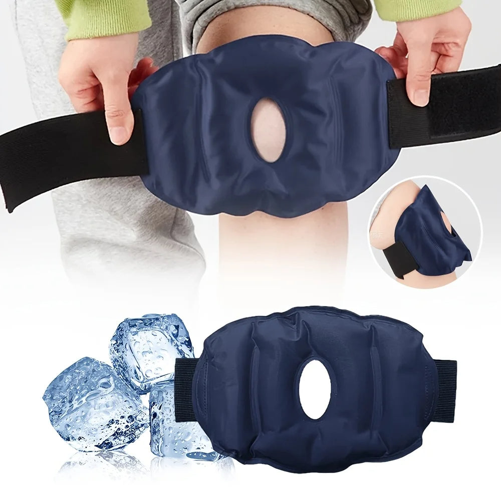 Hot Cold Therapy Reusable Gel Knee Pack, Easing Discomfort, Foot Relaxation Support
