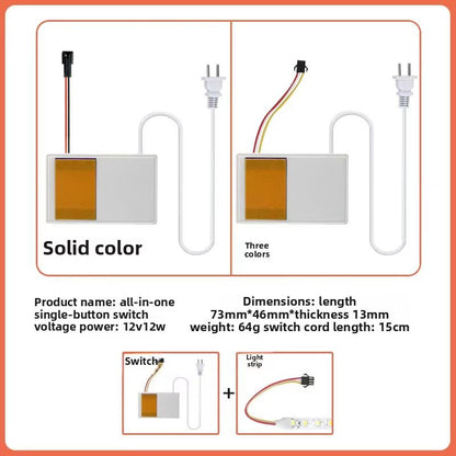LumiTouch 12V LED Smart Mirror Switch  Adjustable Brightness Touch Sensor Kit For Bathroom  Makeup  4