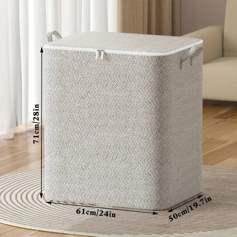 Closet Wardrobe Organizer, Non-woven Material Storage Bag, Large Capacity Household for Quilt, Clothing, Toys
