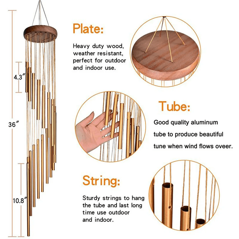 HarmonyTones 12 Tube Aluminum Alloy Wind Chimes 2
