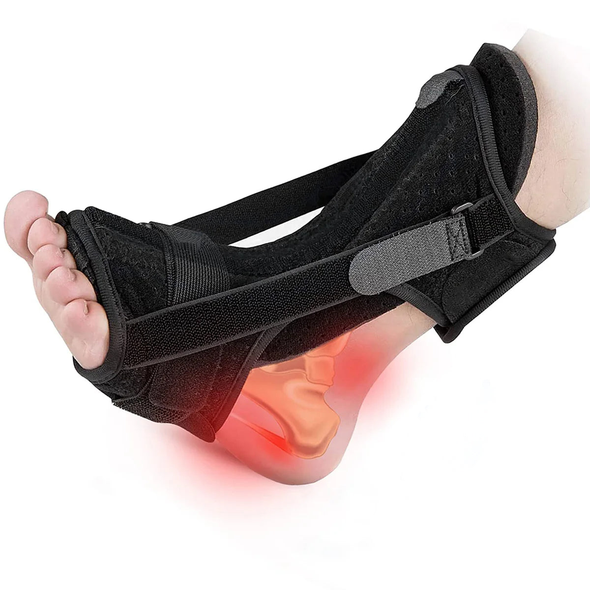 Orthotic Brace for Foot, Breathable Adjustable Night Splint, Plantar Fasciitis & Achilles Tendonitis Support