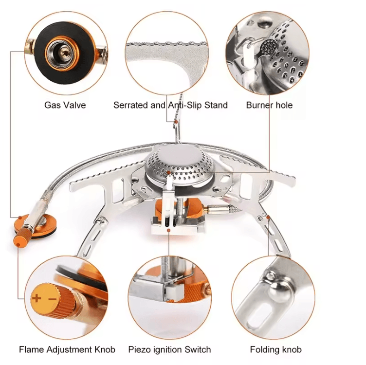 TrailFlame 3500W Portable Camping Gas Stove 2